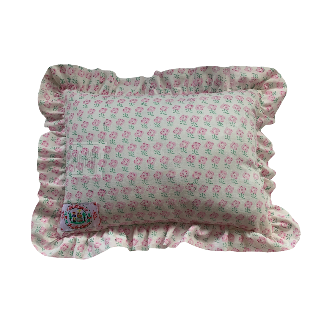 Ruffle Trim Custom Pillow – Heirloom Artifacts