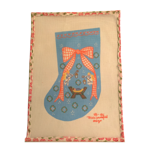 Christmas Stocking Needlepoint Finishing -  Israel