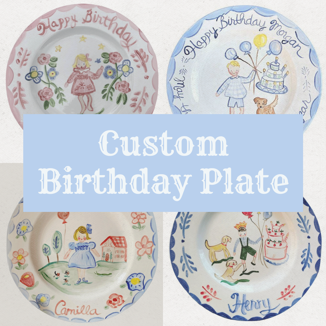 CUSTOM Birthday Plate - Premium  from Tricia Lowenfield Shop 