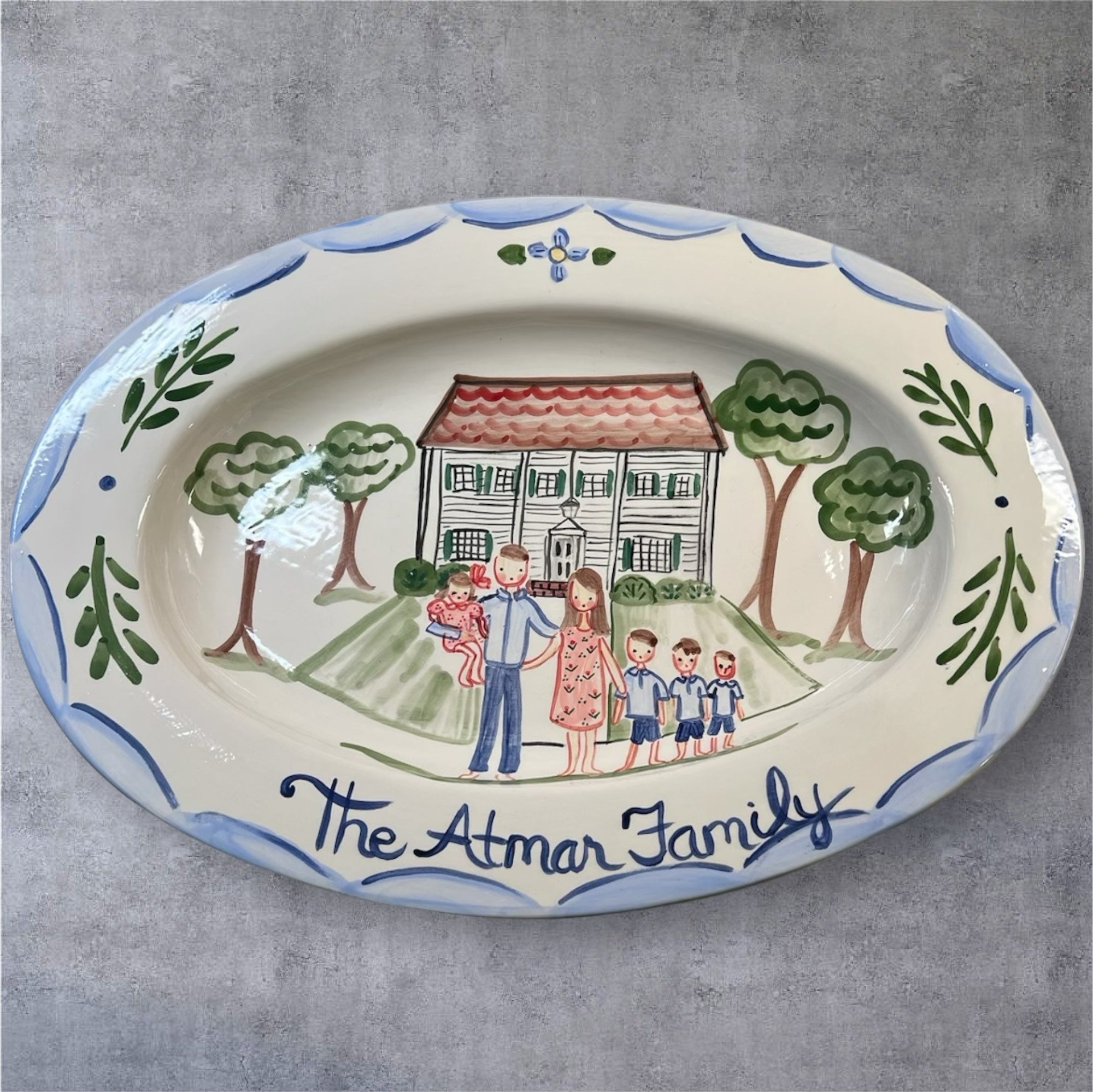 Large Custom Platter - Family (Full Color)