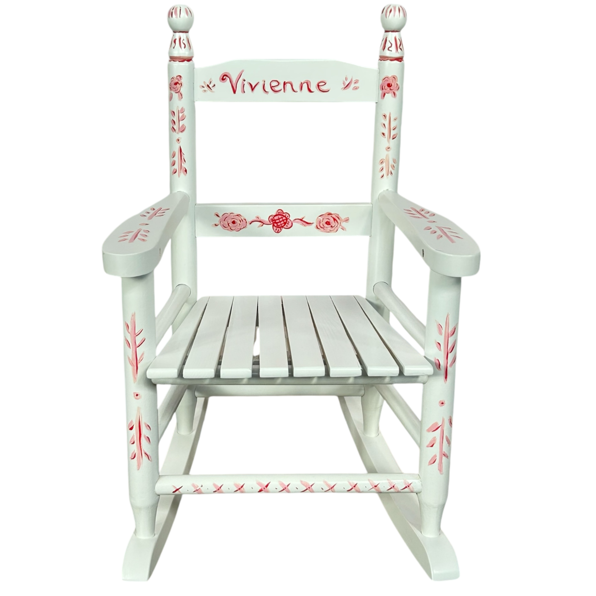 Child's Chair - Pink with Flowers - Premium  from Tricia Lowenfield Design 