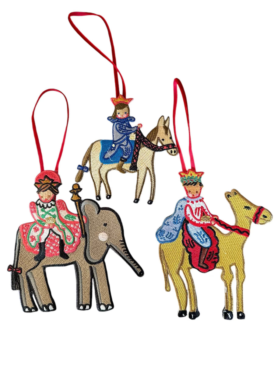 Nativity Embroidered Ornaments - set of 12 - Premium  from Tricia Lowenfield Shop 