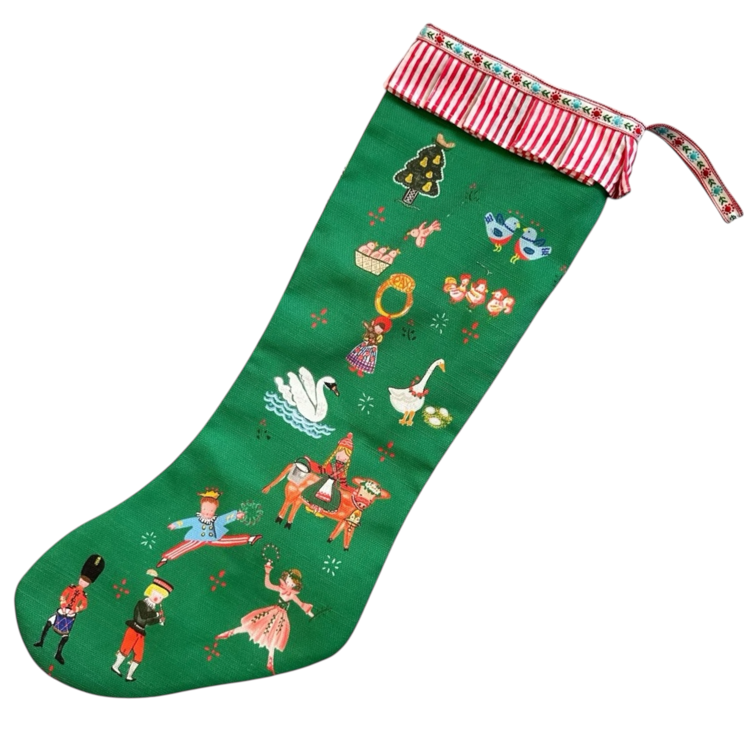 Stocking - Green 12 Days of Christmas - Premium  from Tricia Lowenfield Design 