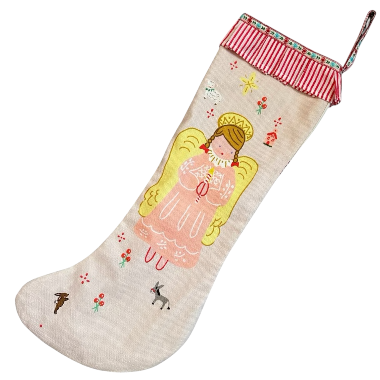 Stocking - Pink Angel - Premium  from Tricia Lowenfield Design 