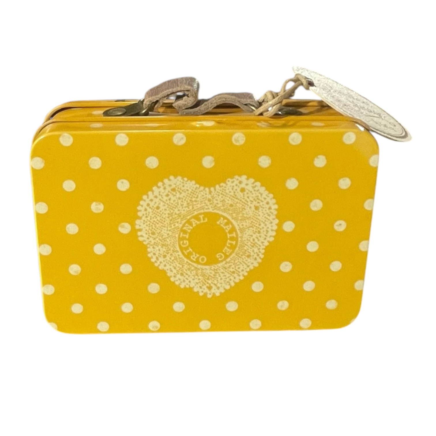 Miniature Metal Suitcase for Maileg Mice - yellow - Premium  from Maileg 