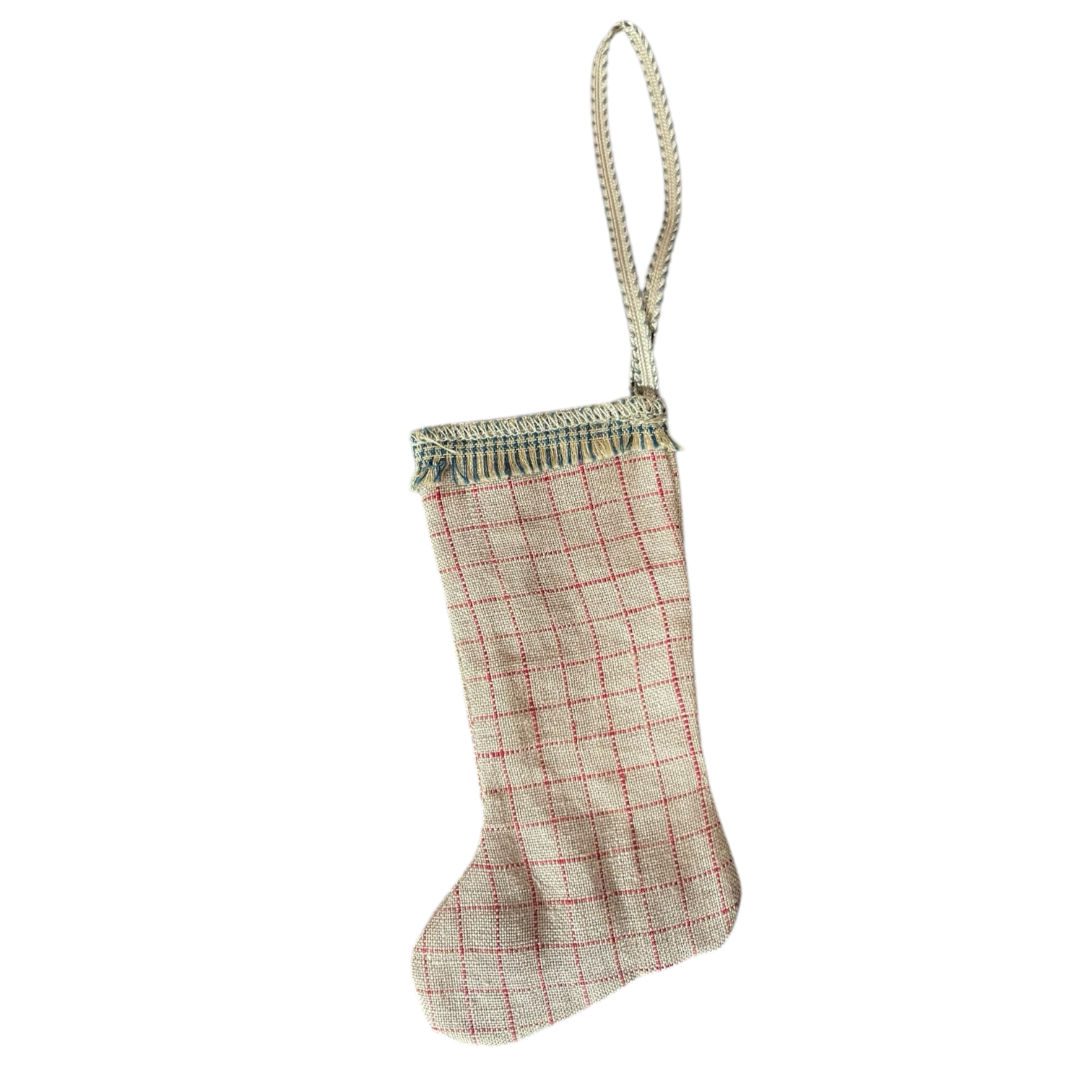 Linen Stocking ornament - Premium  from Tricia Lowenfield Design 