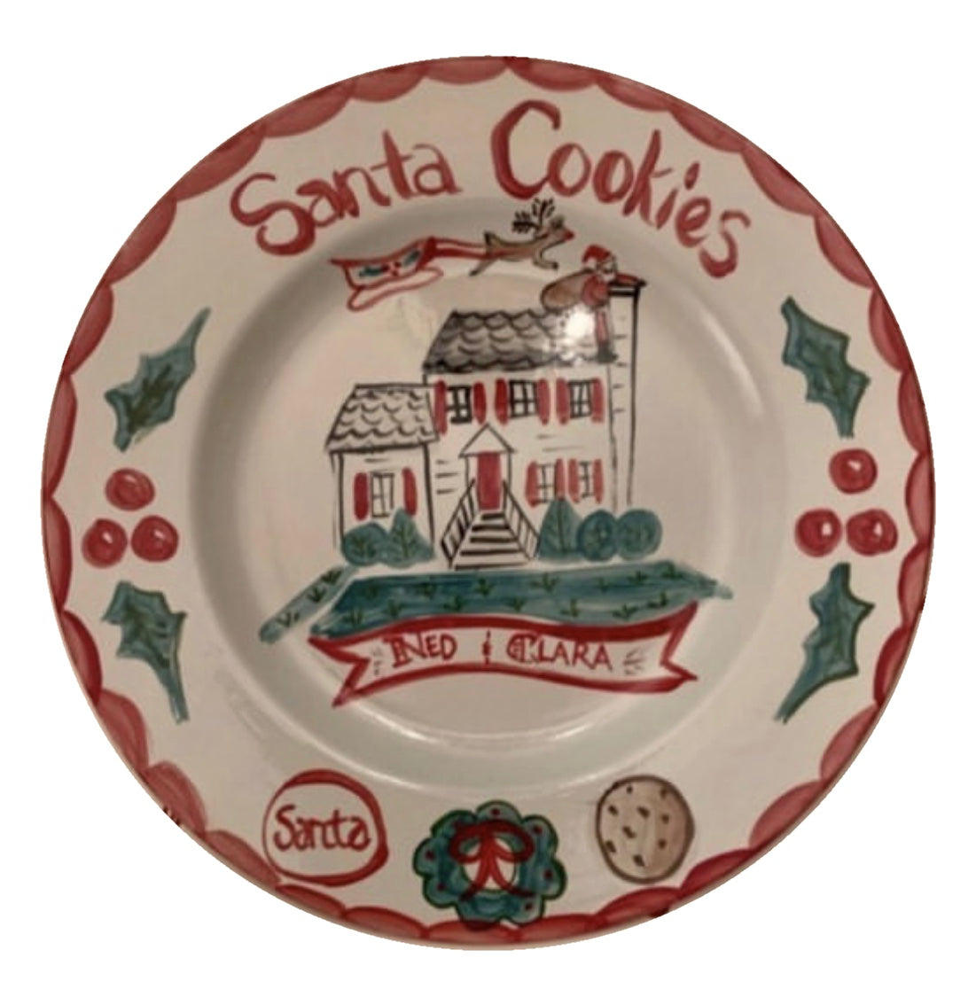 Santa hotsell plate set