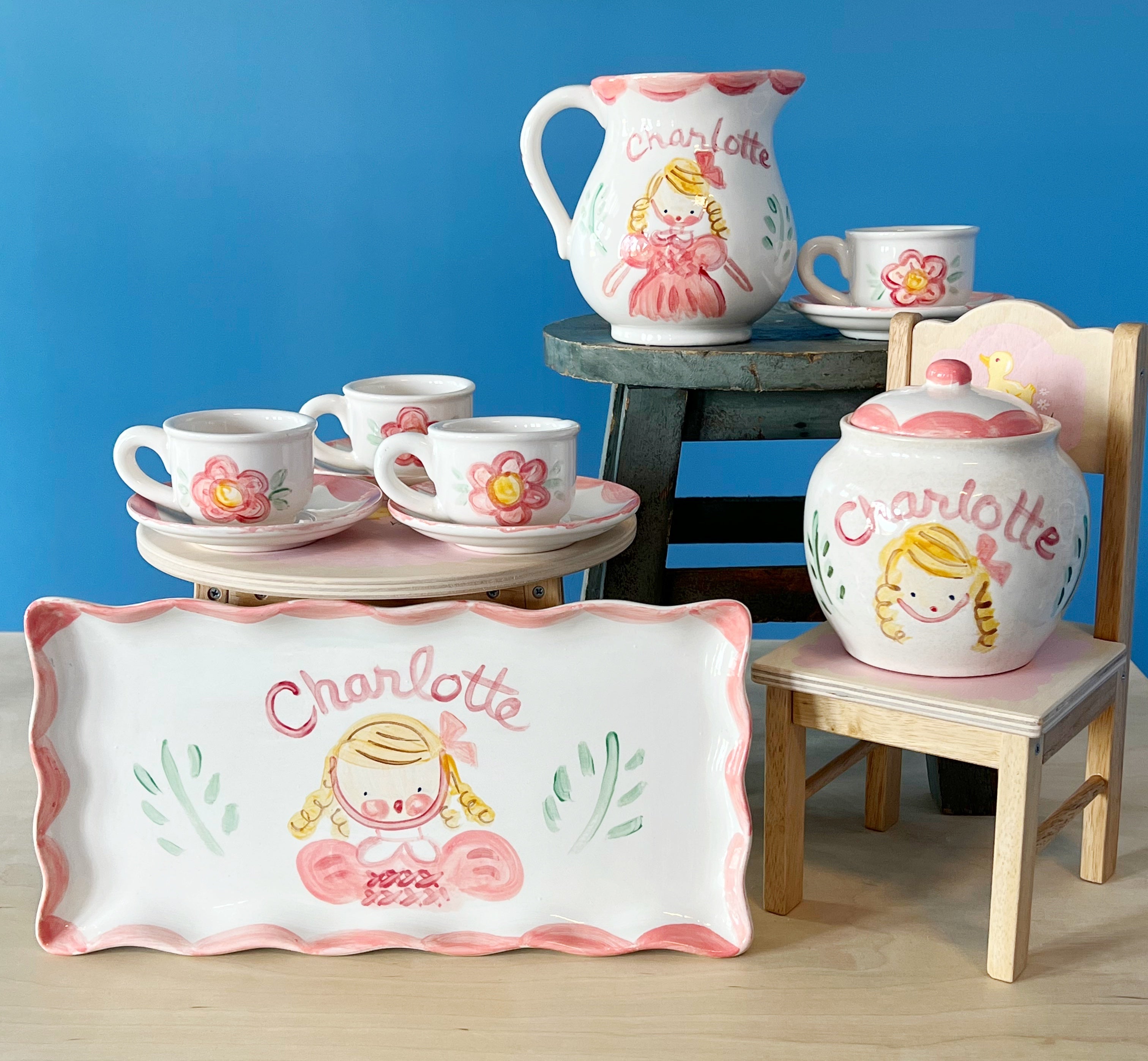 Ceramic tea set for girl online